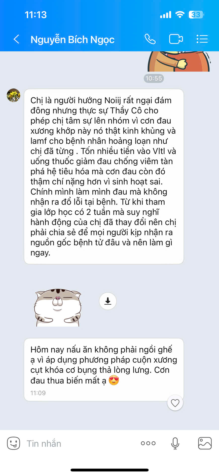 Phản hồi học viên