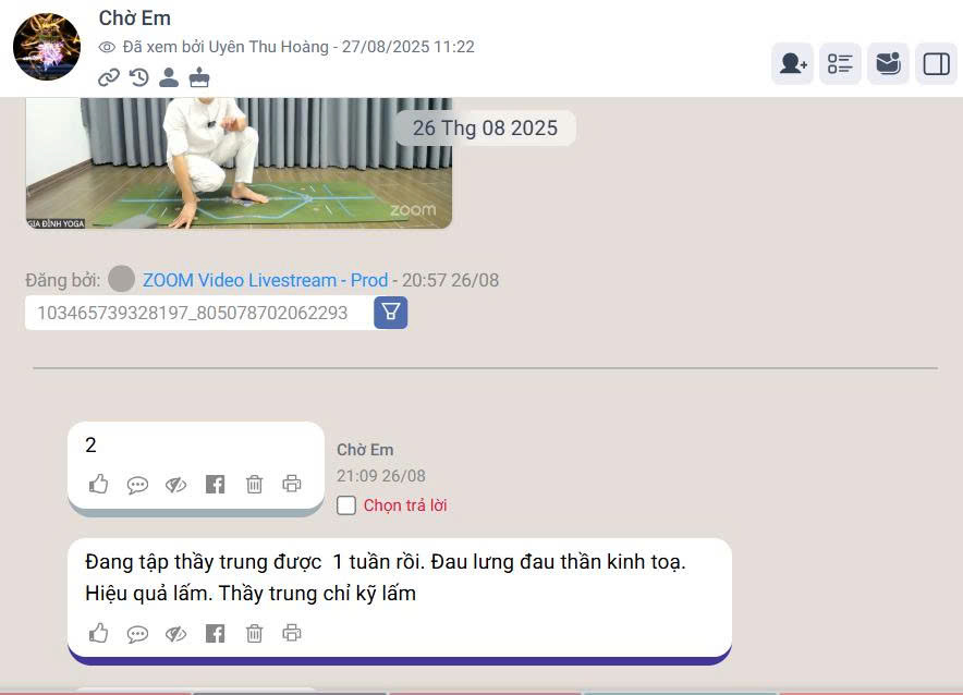 Phản hồi học viên